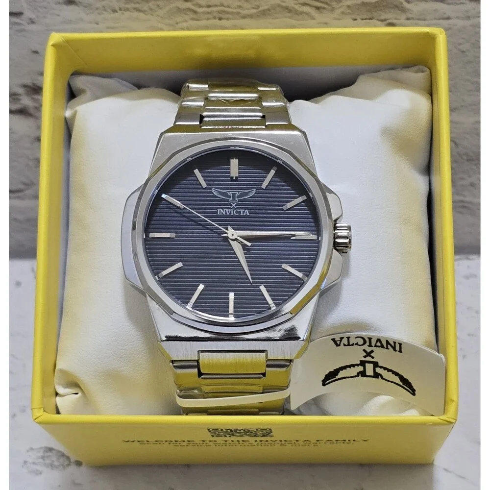 Invicta Specialty Men's Watch 44mm Navy Blue Dial Silver 69970 Brand New